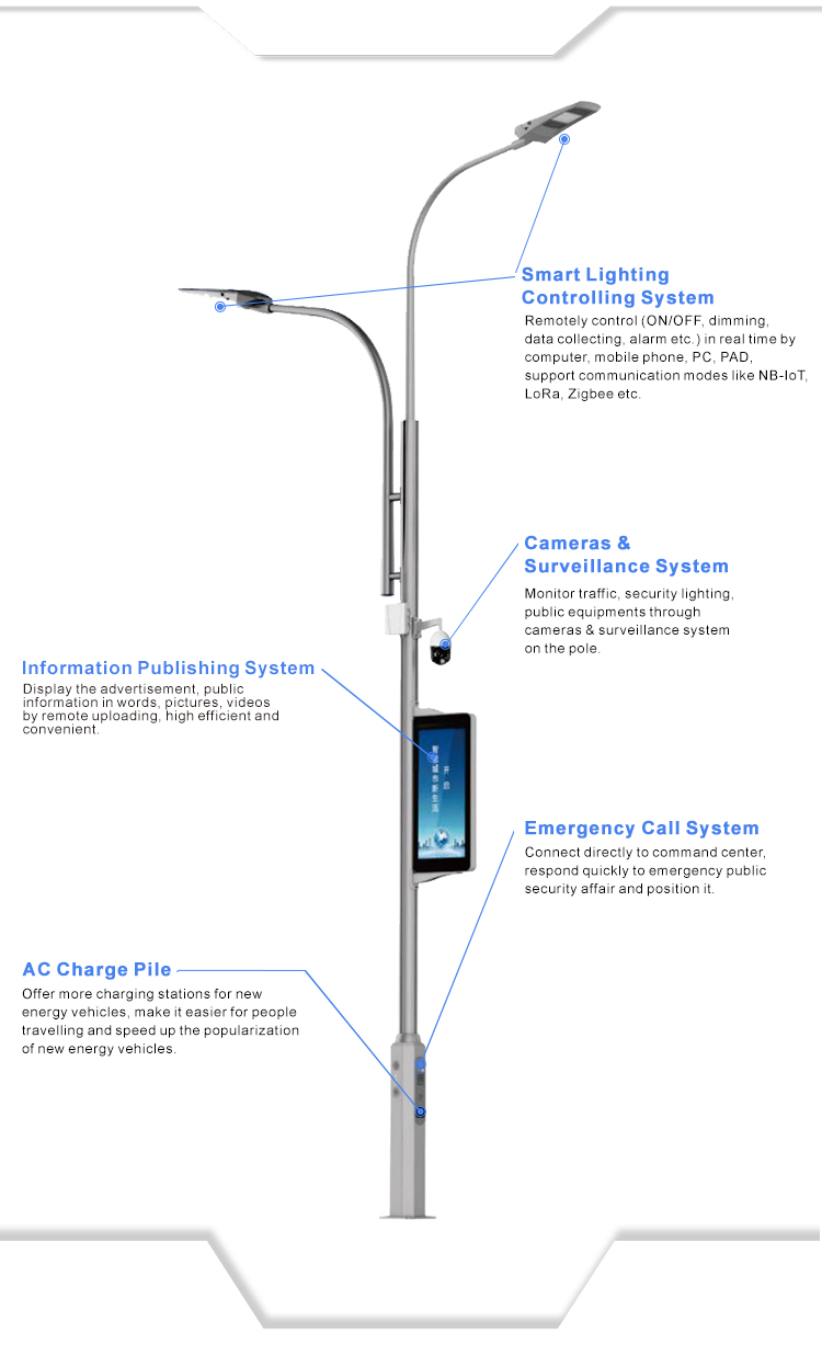 Gebosun Double-Arm Smart Light Pole